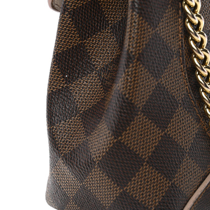 Louis Vuitton Damier Ebene Caissa Clutch Rose Ballerine 13 of 13