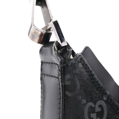 Gucci Suede Monogram Hobo Black 10 of 11