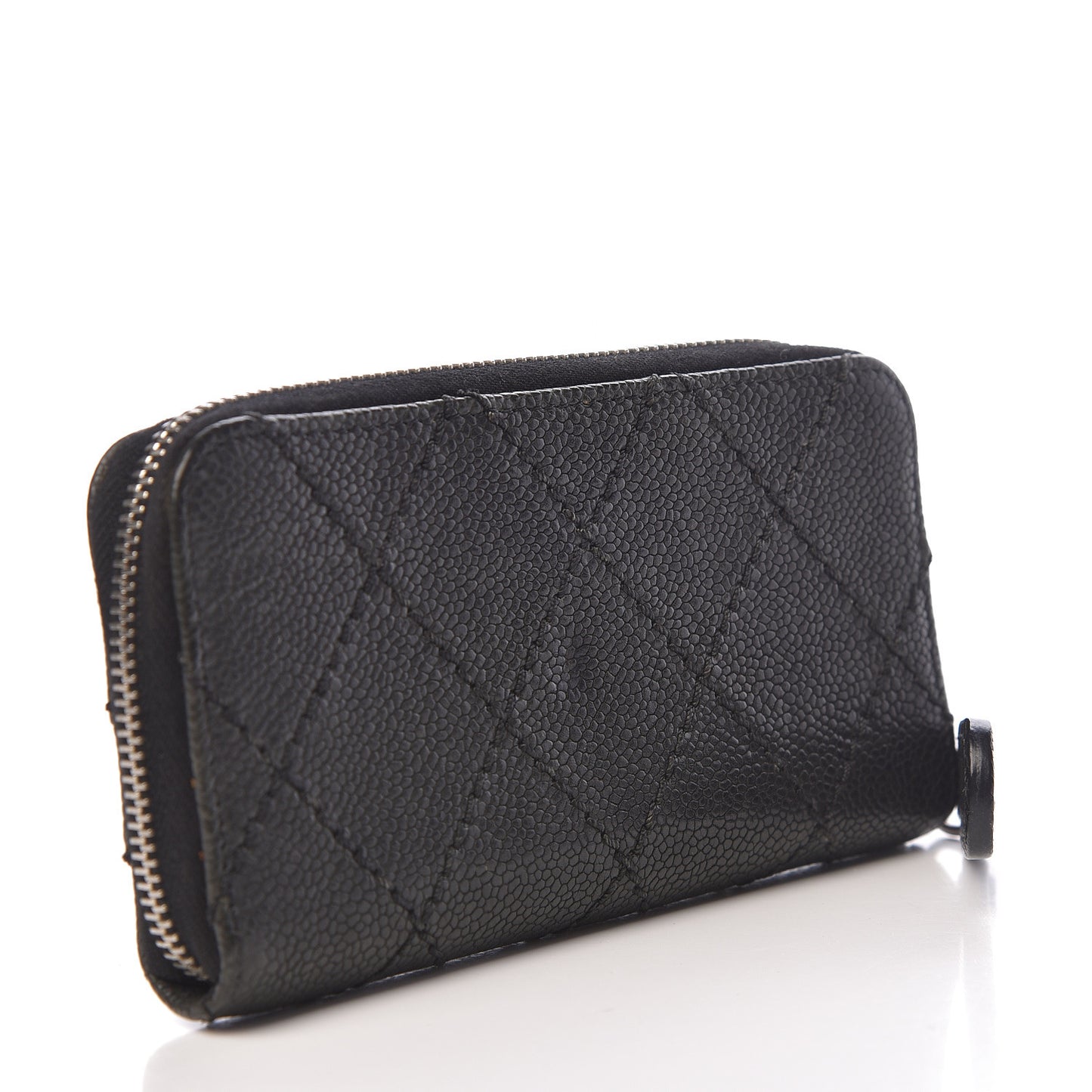 Caviar Outdoor Ligne Zip Coin Purse Wallet Black
