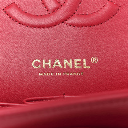 Chanel Caviar Quilted Medium Double Flap Dark Pink 6 of 11