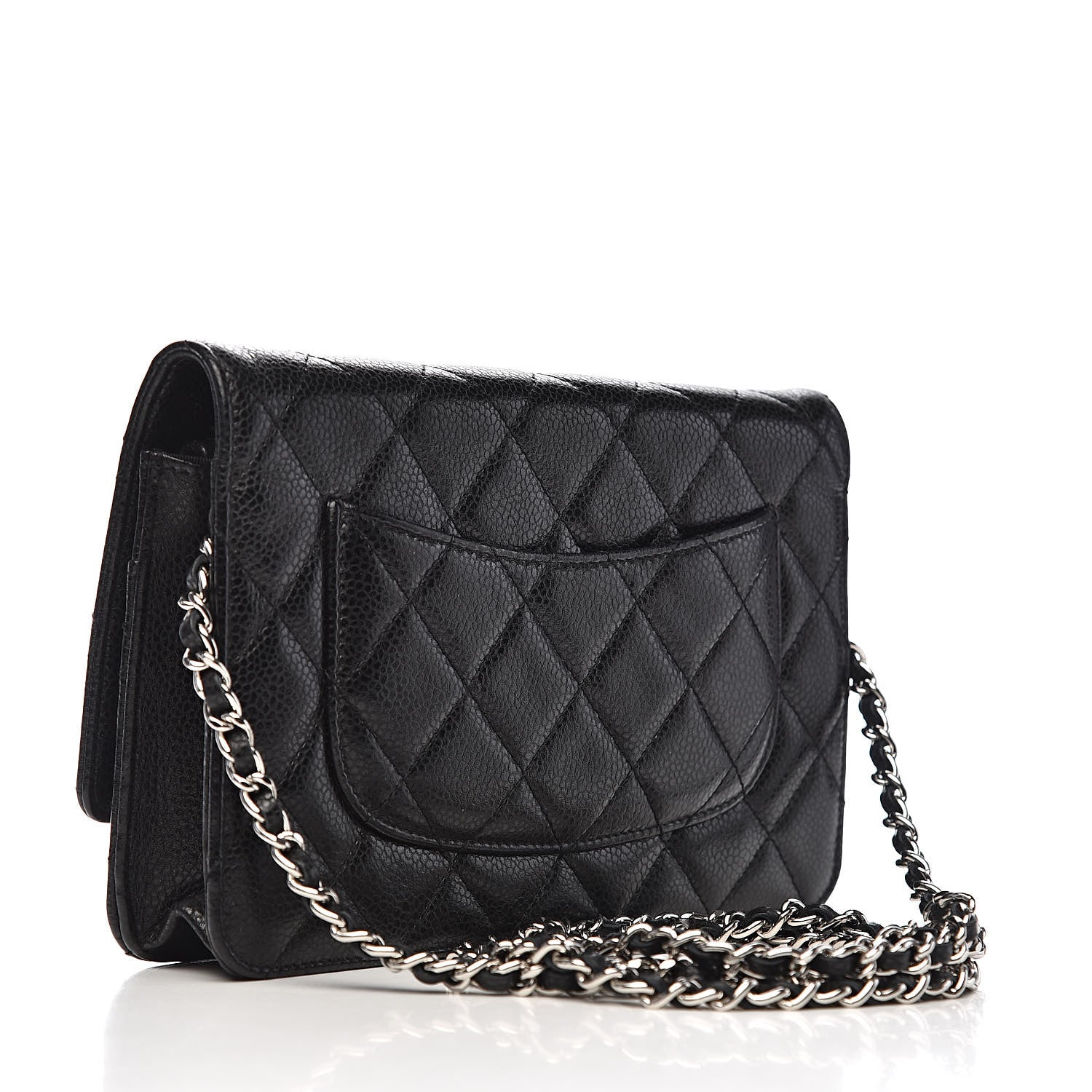 Chanel Caviar Quilted Wallet On Chain WOC Black 3 of 12