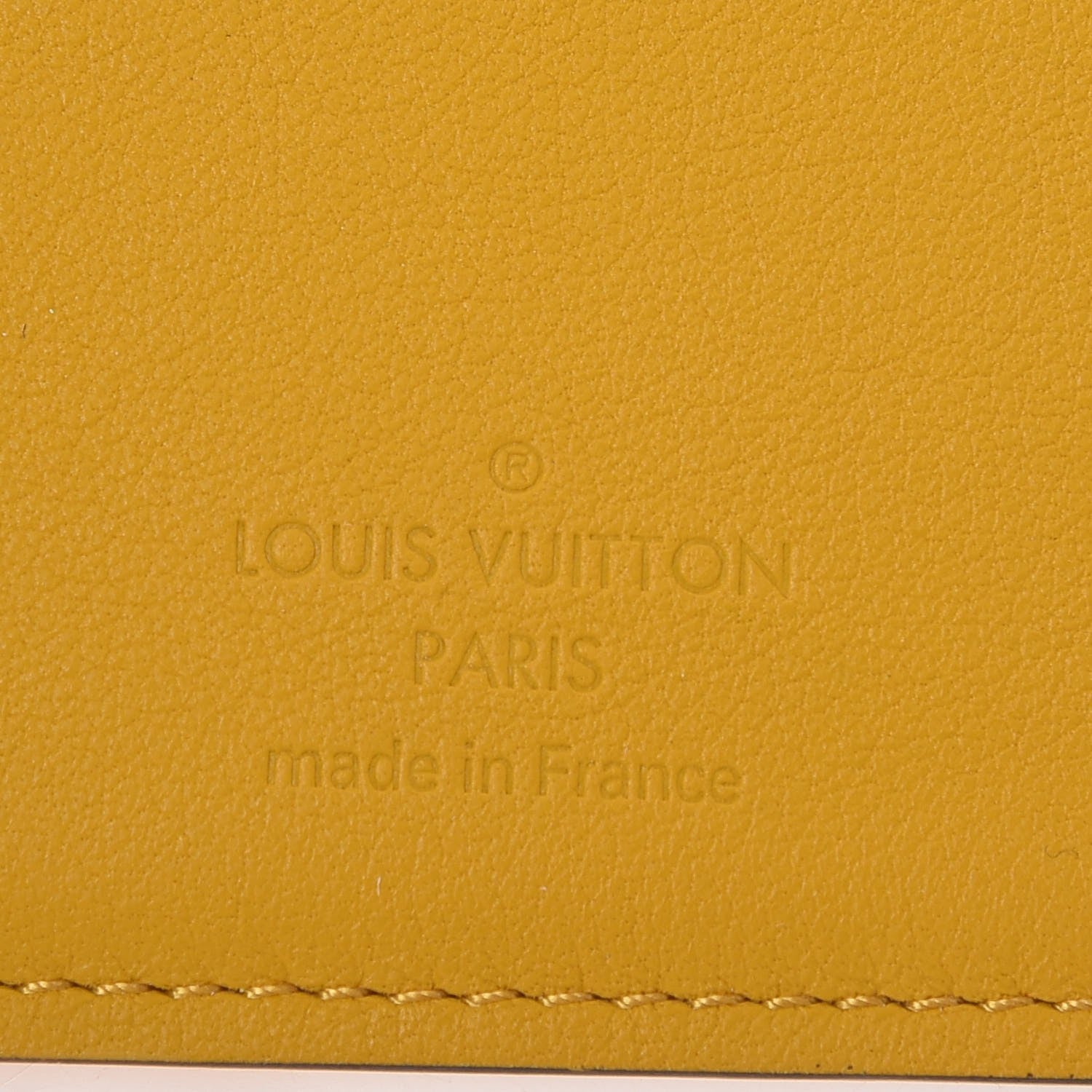 Louis Vuitton Taurillon Brazza Wallet Ocre 6 of 8