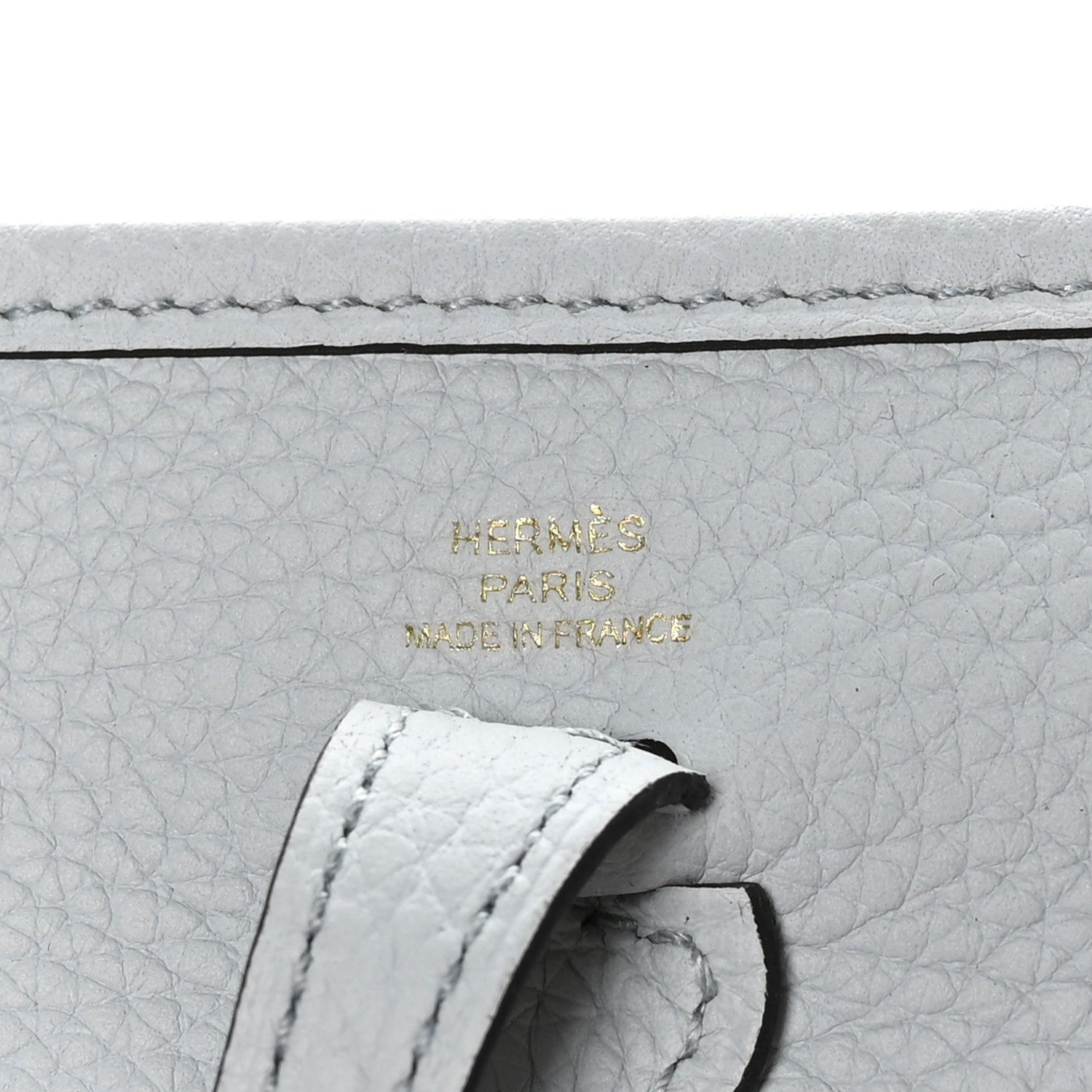 Hermes Taurillon Clemence Amazone Evelyne TPM Bleu Pale Nata 6 of 9