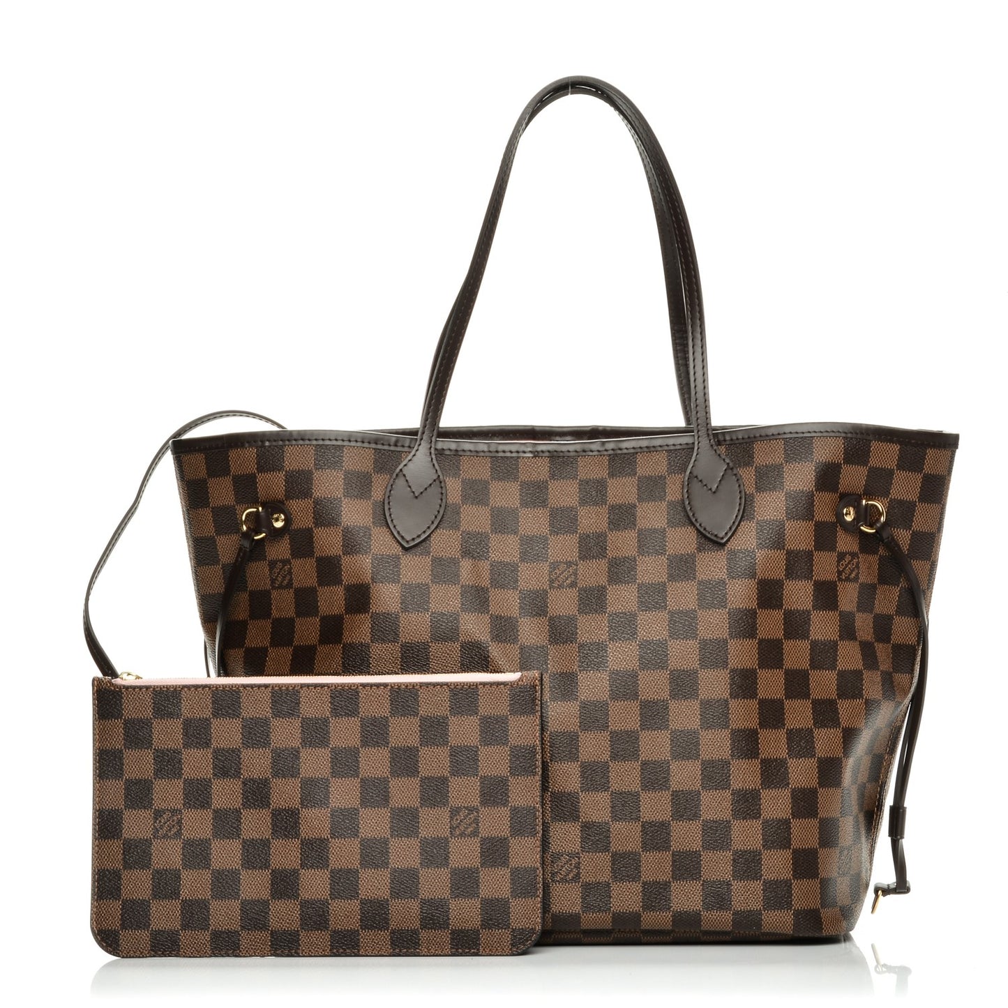 Damier Ebene Neo Neverfull MM Rose Ballerine