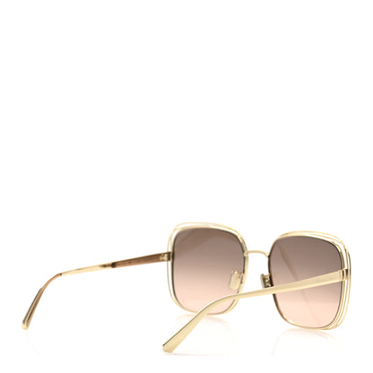 Christian Dior Metal FilDior S1U Square Sunglasses Gold 4 of 10