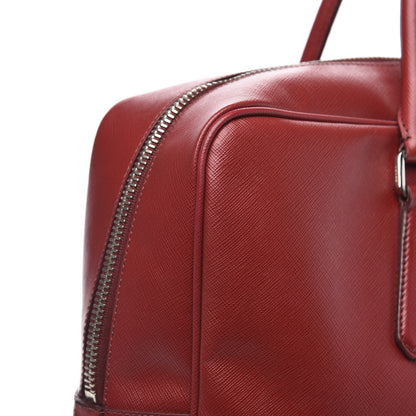 Prada Saffiano Travel Briefcase Rubino 13 of 14
