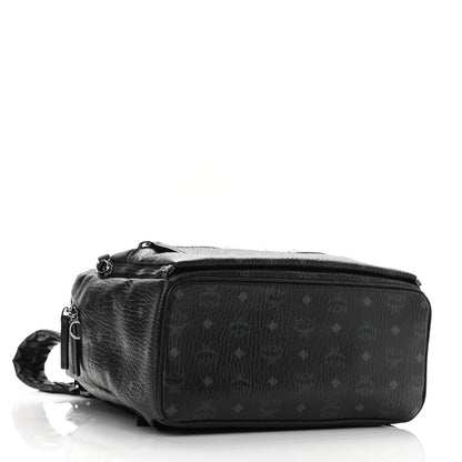 MCM Visetos Medium Studded Dual Stark Backpack Black 4 of 9