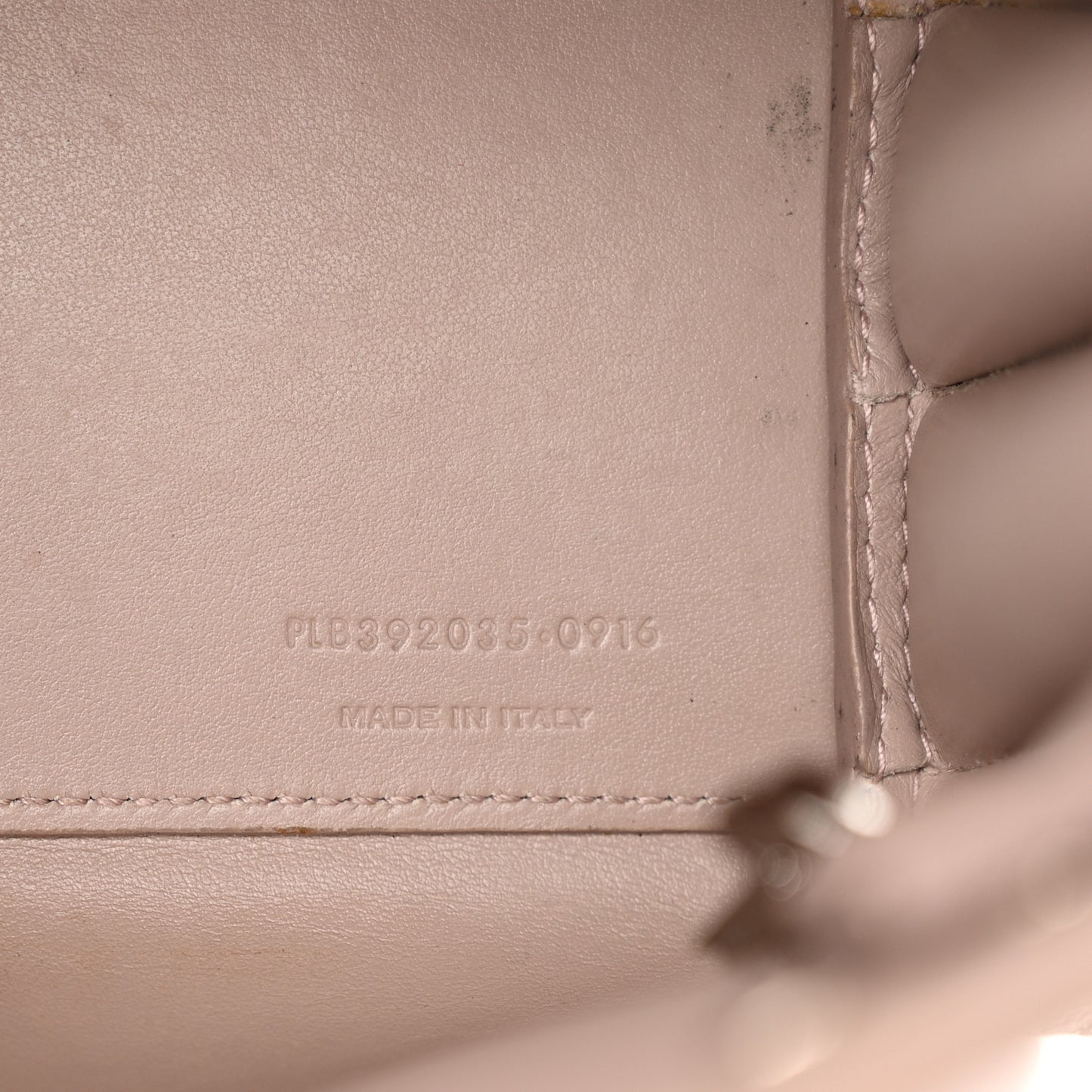 Grained Calfskin Nano Sac De Jour Antique Rose