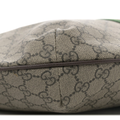 Gucci GG Supreme Monogram Web Ophidia Half Moon Hobo Brown 8 of 11
