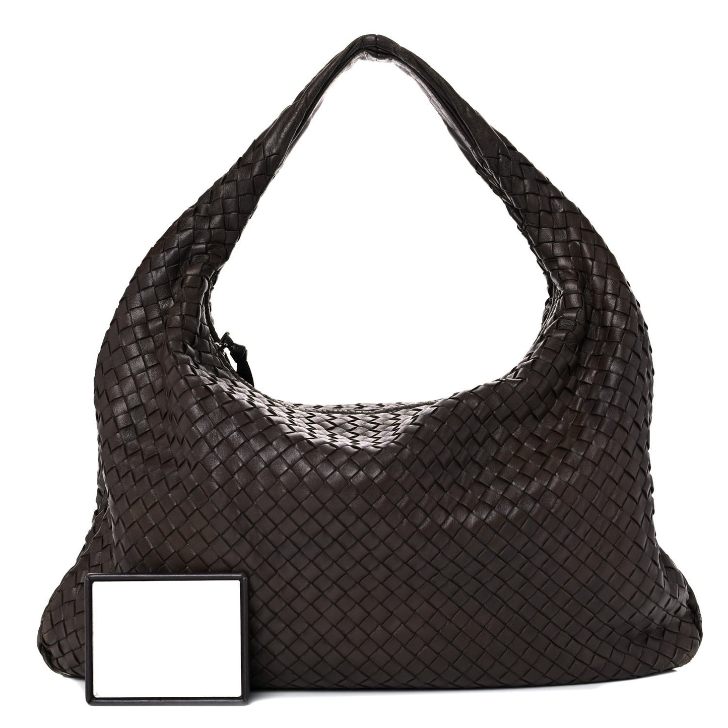Nappa Intrecciato Large Veneta Hobo Ebano