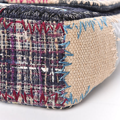 Chanel Denim Tweed Patchwork Jumbo Single Flap Multicolor 9 of 9
