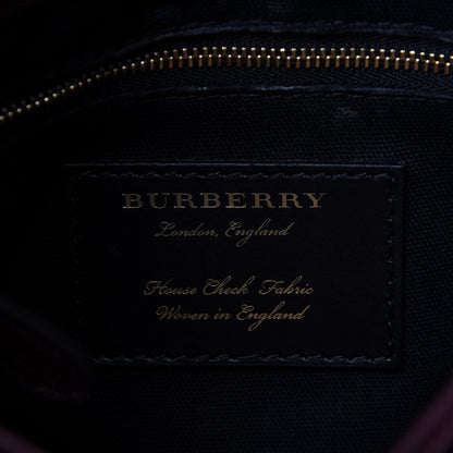 Burberry Derby Calfskin House Check Small Camberley Mahogany Red 8 of 10