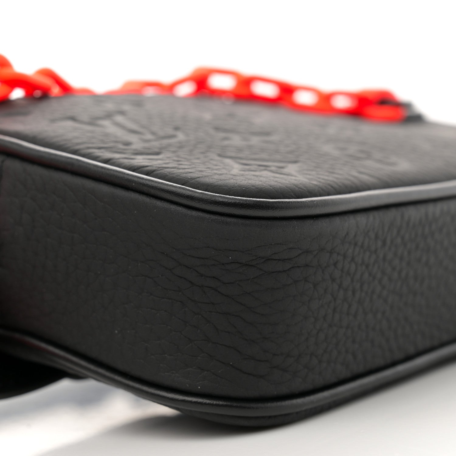 Louis Vuitton Taurillon Monogram Uniformes Solar Ray Soft Pochette Volga Belt Bag Black 9 of 10