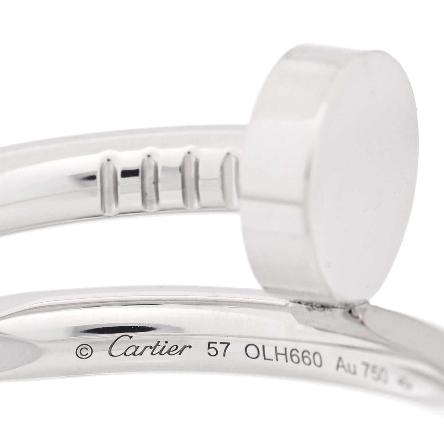 18K White Gold Juste Un Clou Ring 57 8