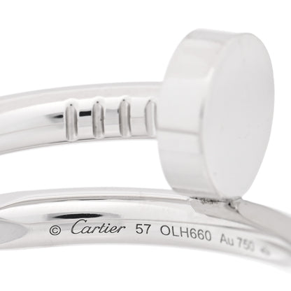 Cartier 18K White Gold Juste Un Clou Ring 57 8 4 of 6