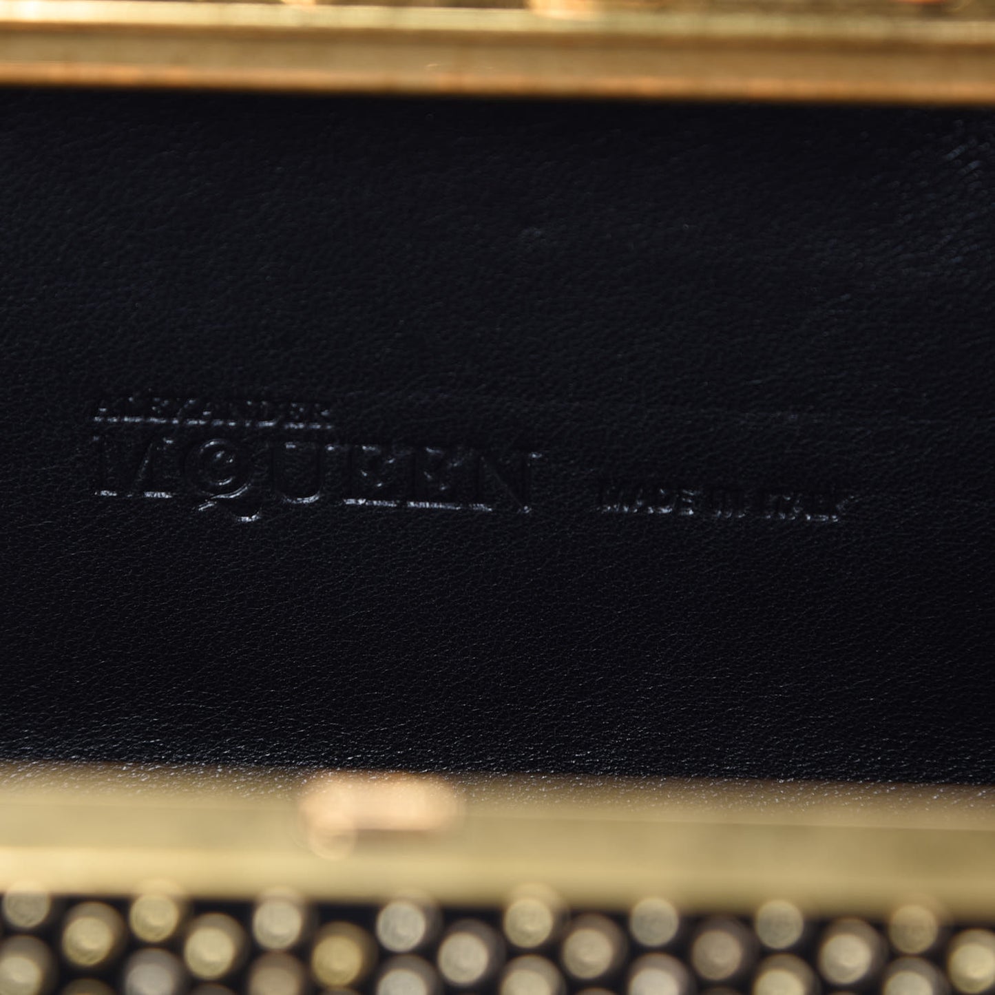 Suede Studded Skull Knuckle Box Clutch Black