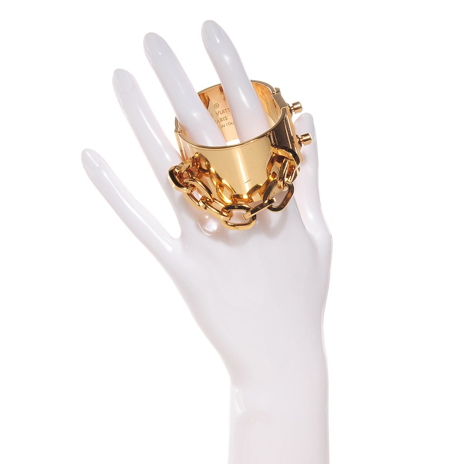 Louis Vuitton Lock Me Manchette Chain Cuff 2 of 6