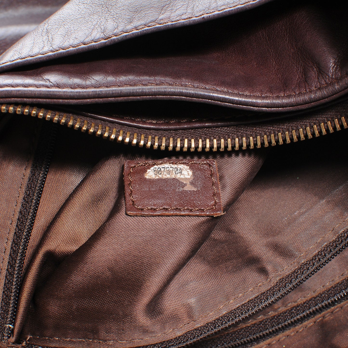 Lambskin CC Tassel Shoulder Bag Brown