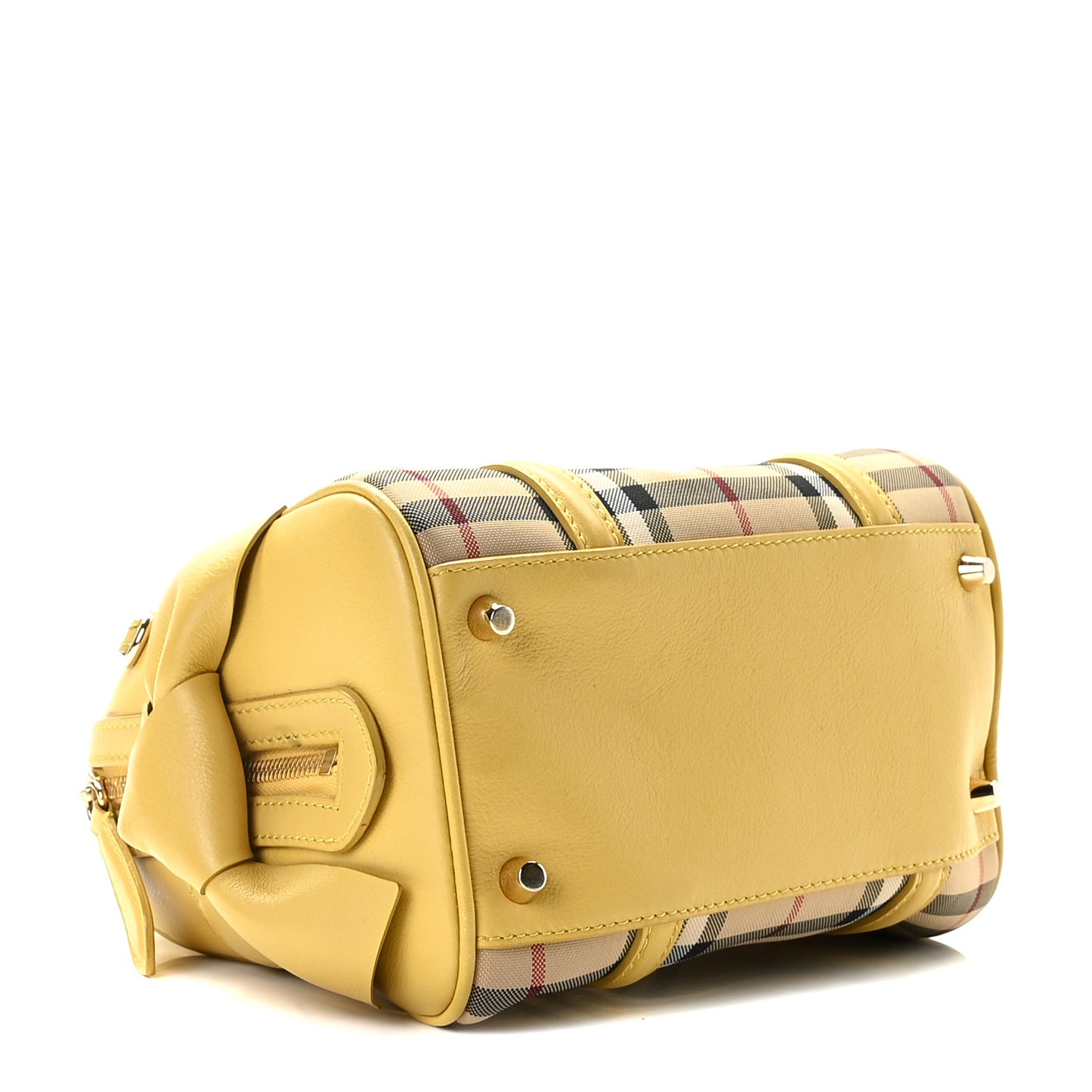 Horseferry Check Small Alchester Bowling Bag Yellow