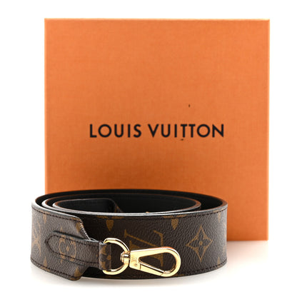 Louis Vuitton Monogram Bandouliere Shoulder Strap Black 5 of 5