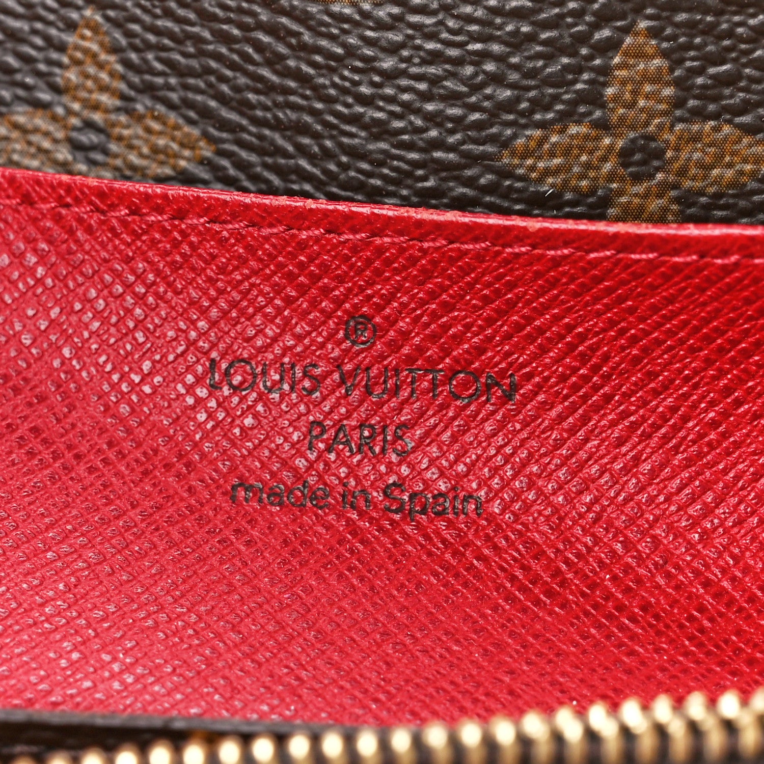 Louis Vuitton Monogram Emilie Wallet Rouge 9 of 12