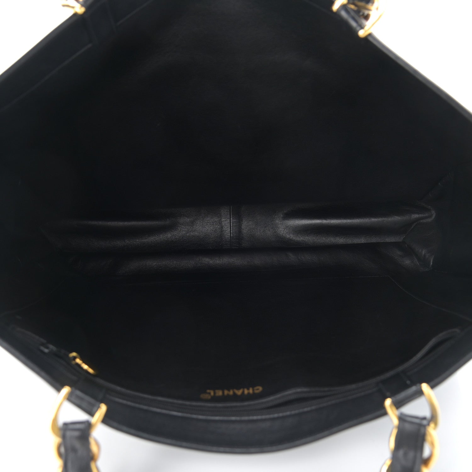 Chanel Calfskin CC Tote Black 4 of 10