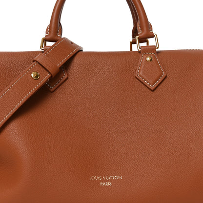 Louis Vuitton Grained Calfskin Low Key Speedy 30 Cognac 7 of 9
