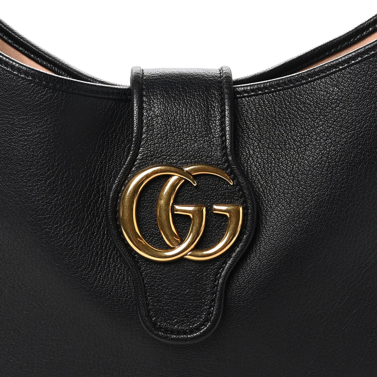 Gucci Goatskin Medium Aphrodite Shoulder Bag Black 8 of 10