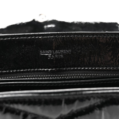 Saint Laurent Patent Y Quilted Monogram Toy Loulou Crossbody Bag Black 6 of 11