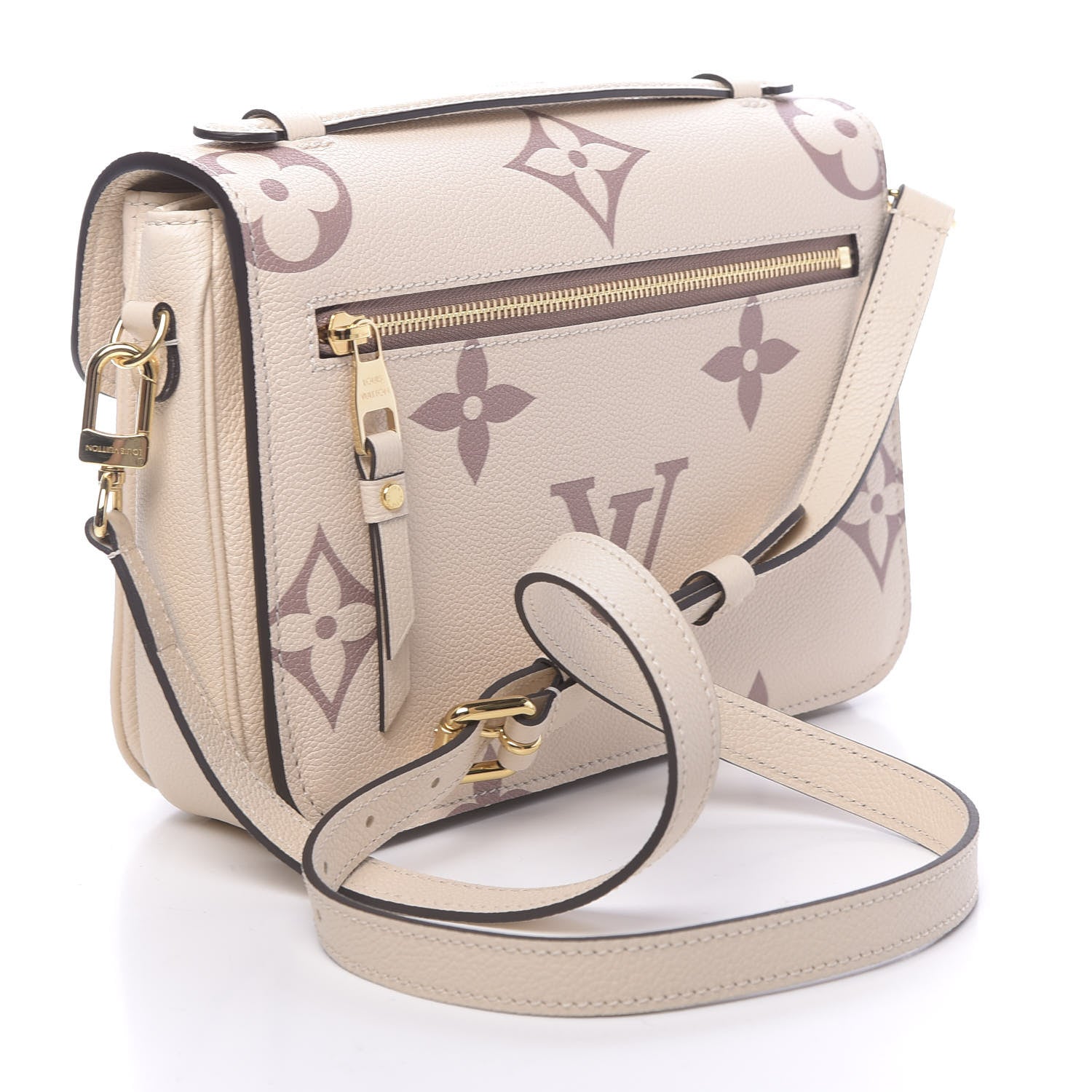 Louis Vuitton Empreinte Monogram Giant Pochette Metis Creme Bois De Rose 3 of 9