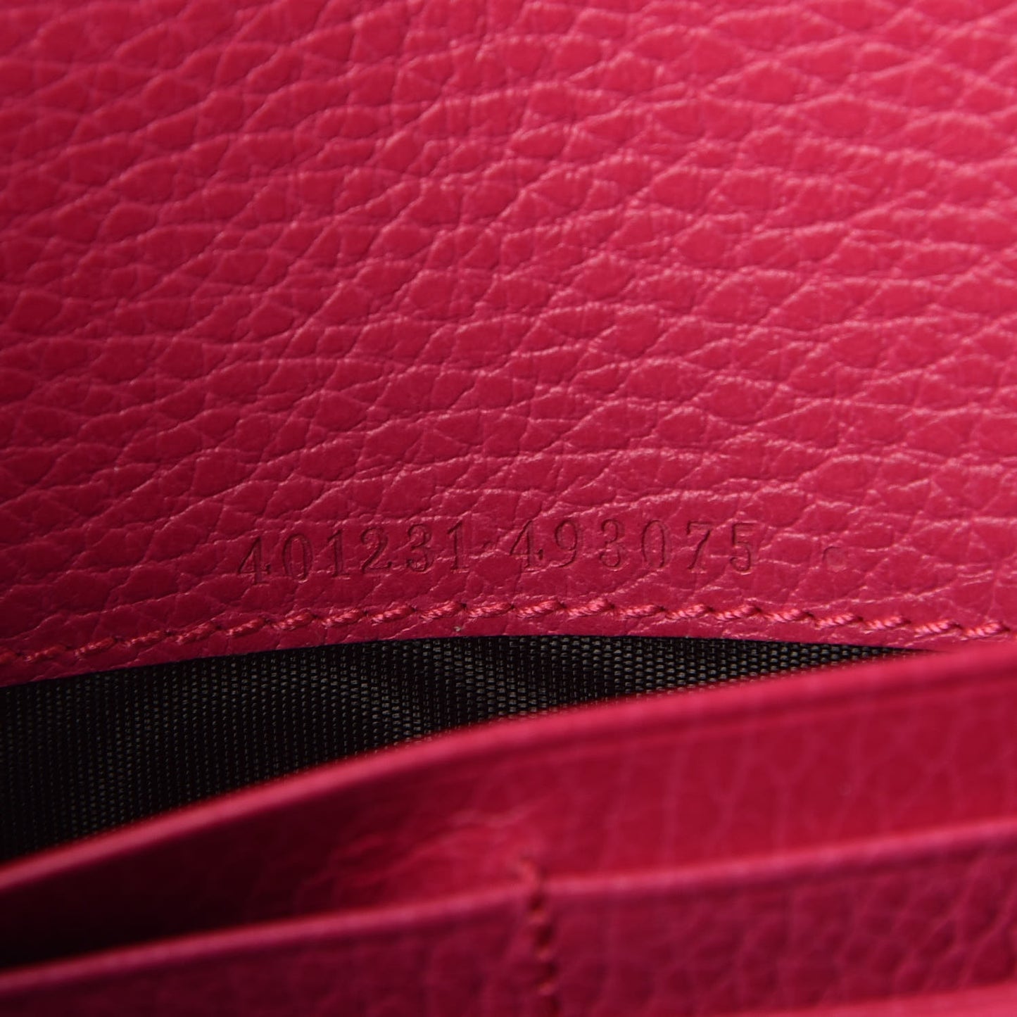 Dollar Calfskin Crystal Mini Dionysus Chain Wallet Box Pink