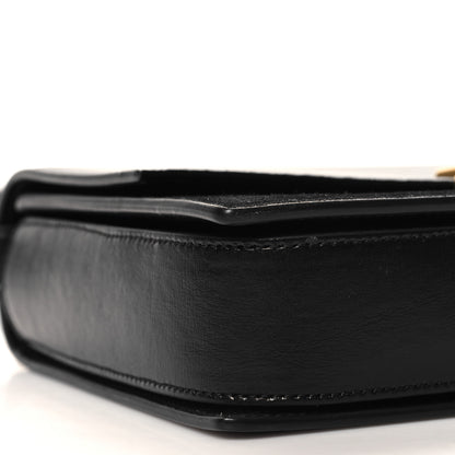 Saint Laurent Smooth Calfskin Suede Medium Bellechasse Black 9 of 10