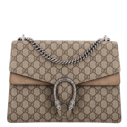 Gucci GG Supreme Monogram Medium Dionysus Shoulder Bag Taupe 1 of 10