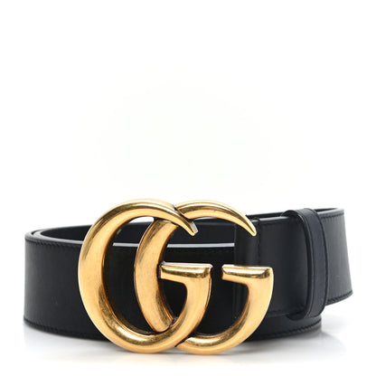 Gucci Calfskin Double G 40mm Belt 80 32 Black 1 of 4