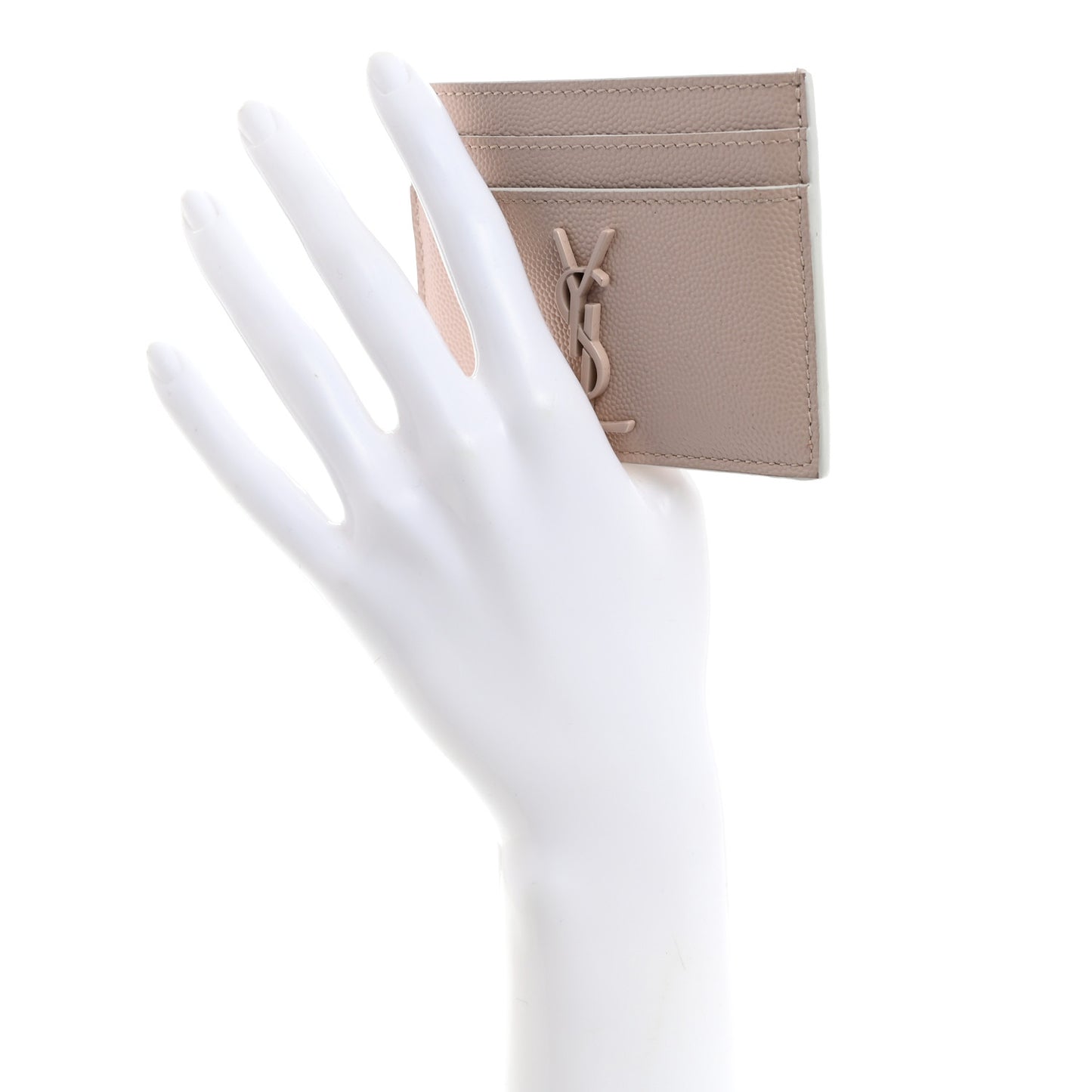 Grain De Poudre Monogram Credit Card Case Rose