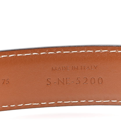 Celine Box Calfskin Medium 25mm Triomphe Belt 75 30 Tan 4 of 6