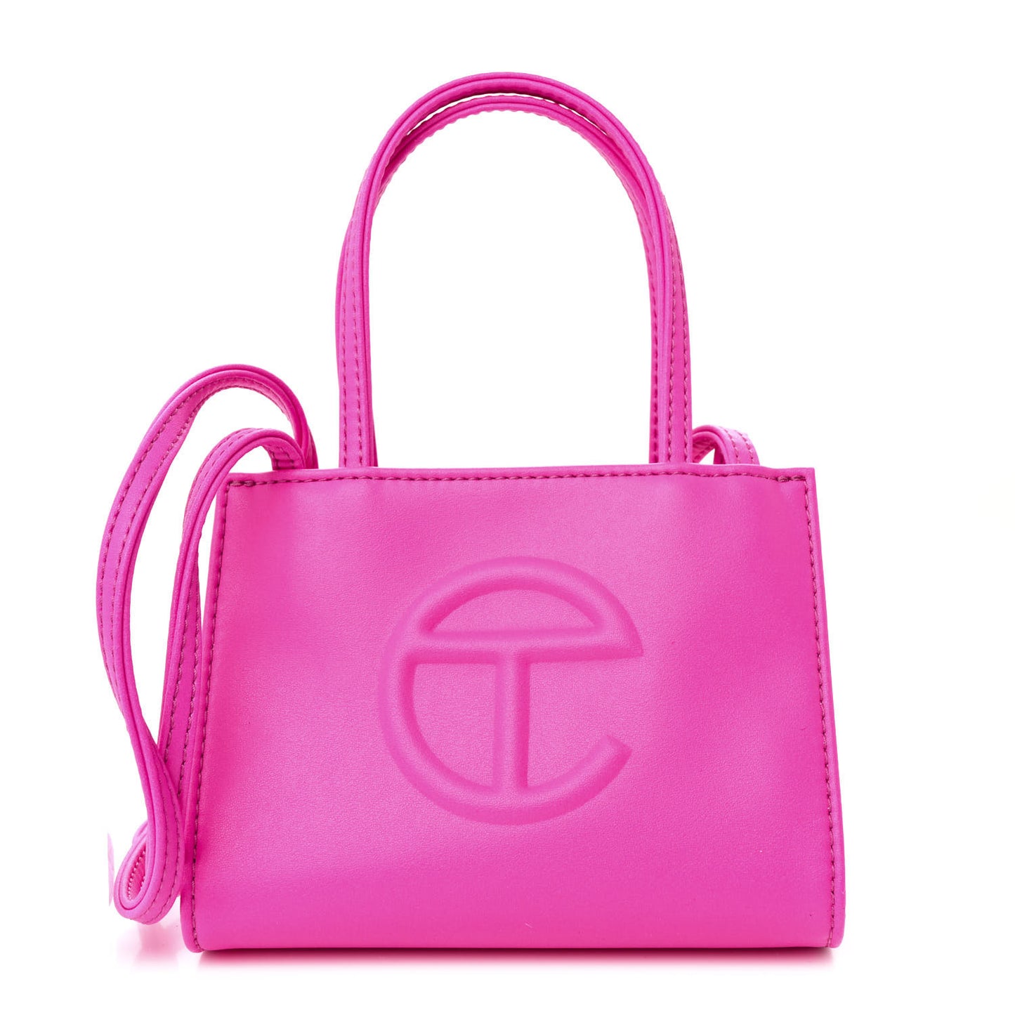 Vegan Leather Small Shopping Bag Azalea