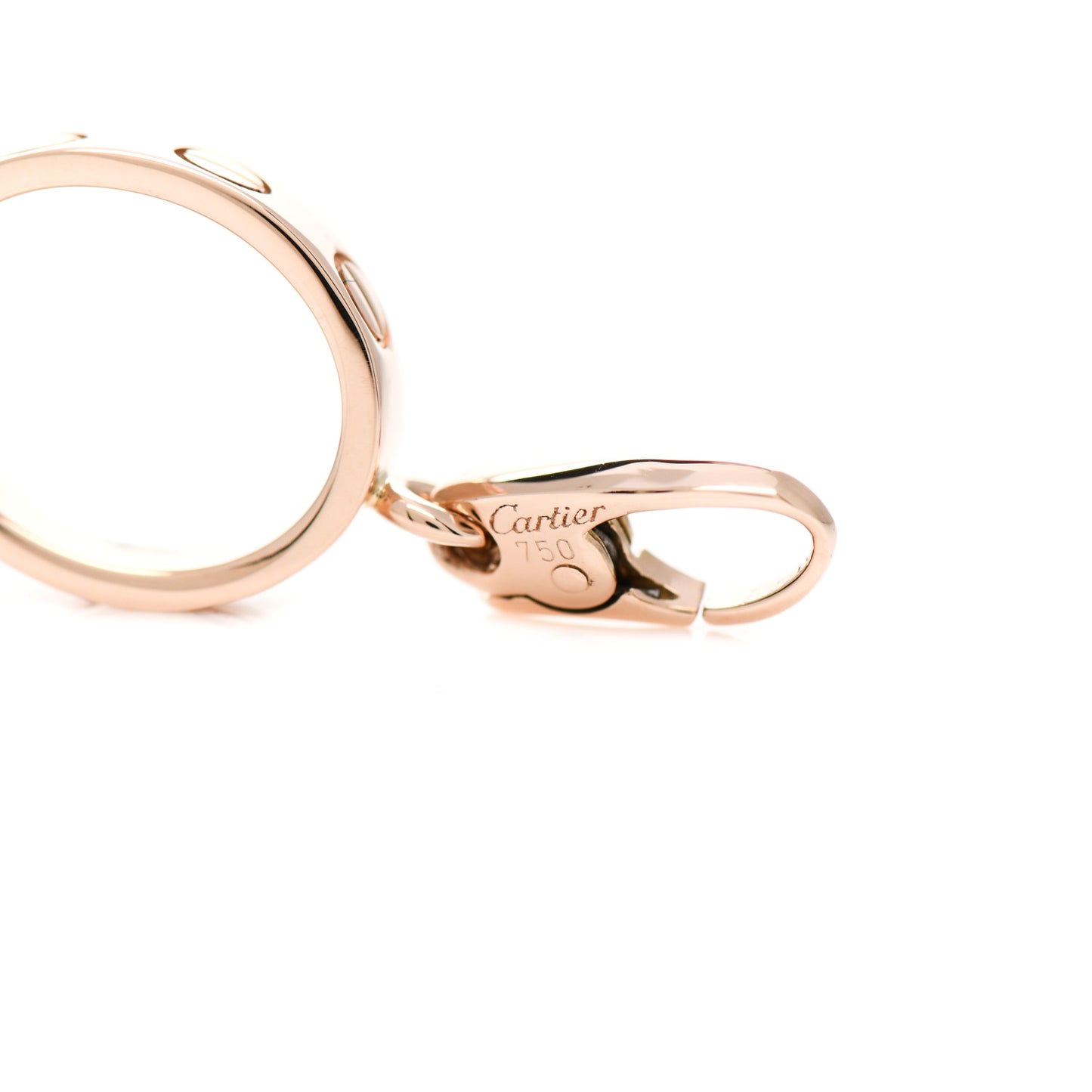 18K Pink Gold LOVE Ring Charm
