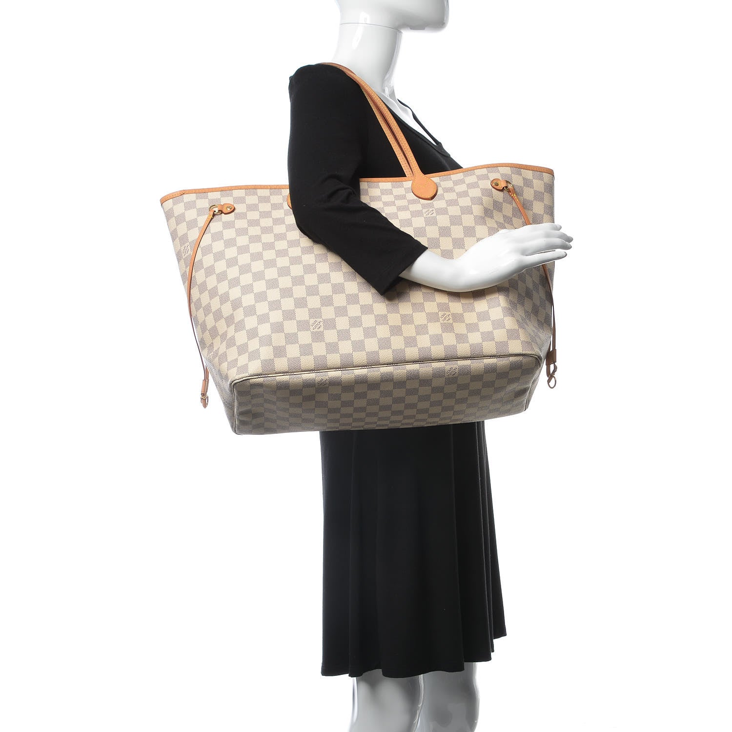 Louis Vuitton Damier Azur Neo Neverfull GM Rose Ballerine 2 of 13
