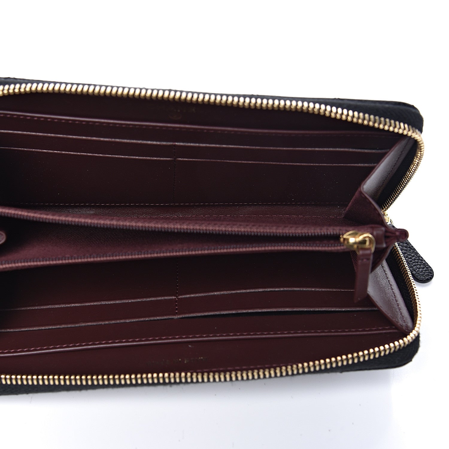 Chanel Caviar Quilted Large Gusset Zip Around Wallet Black 5 of 9
