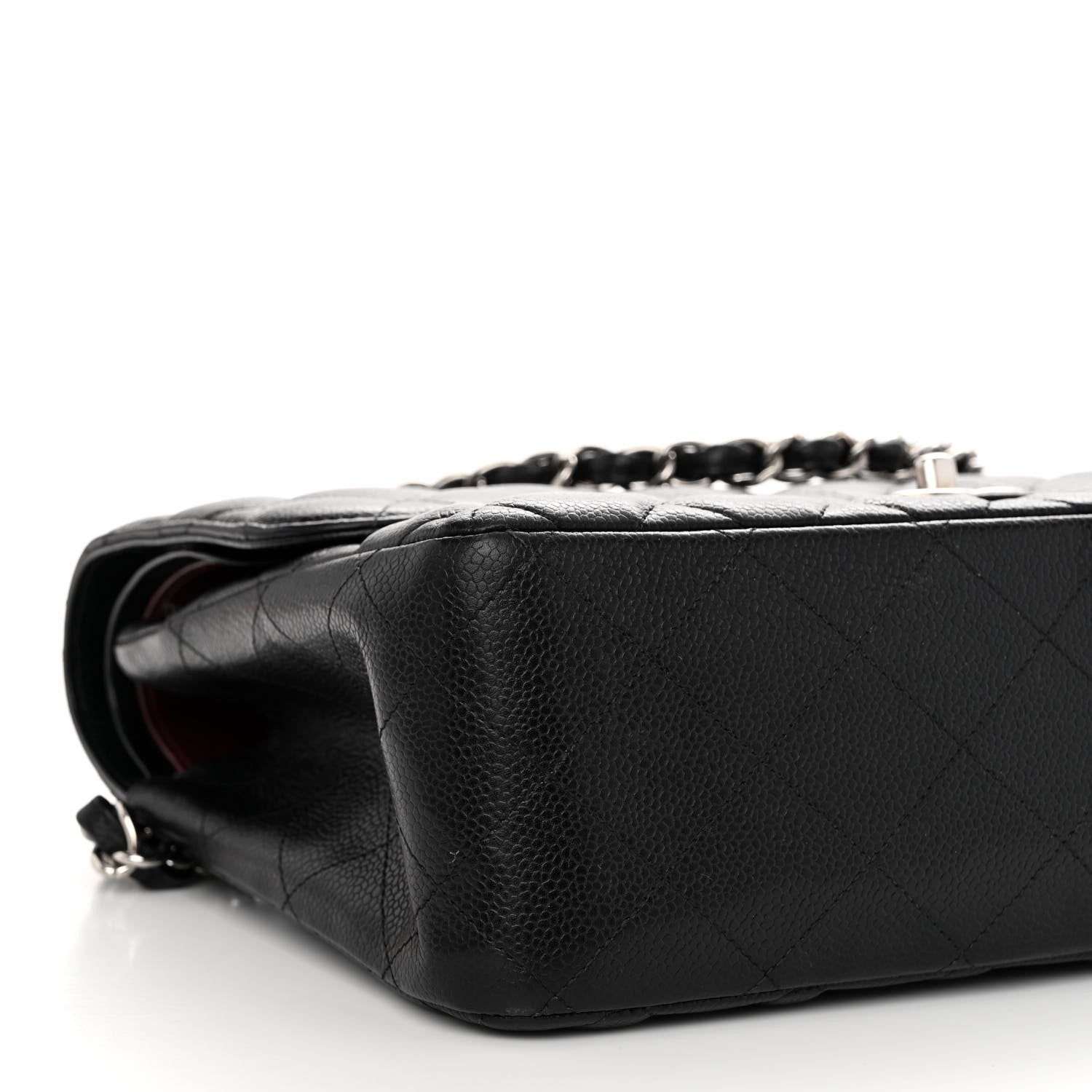 Chanel Caviar Quilted Jumbo Double Flap Black 9 of 12