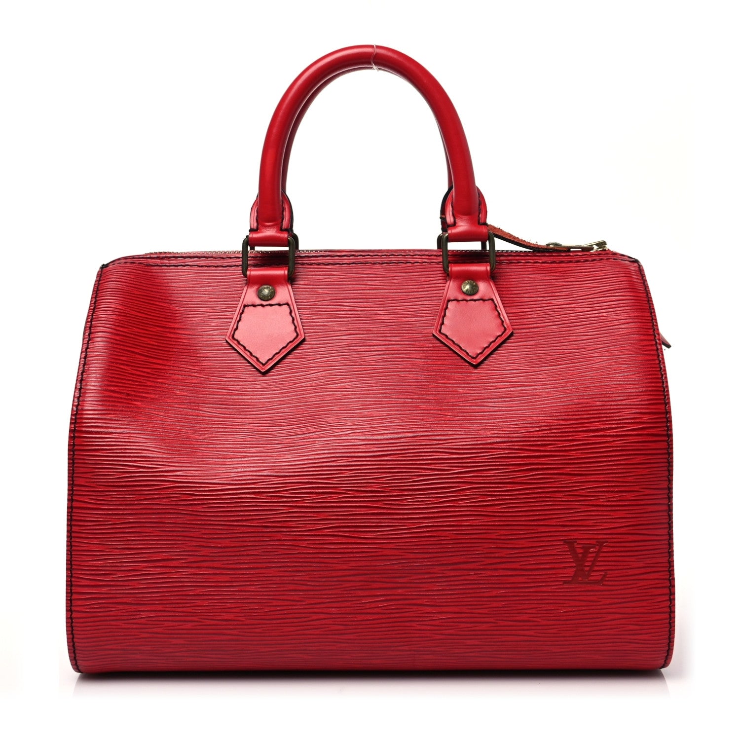 Louis Vuitton Epi Speedy 25 Castillan Red 1 of 10