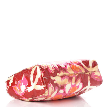 Chanel Coated Canvas Floral Print CC Cosmetic Case Multicolor 4 of 13