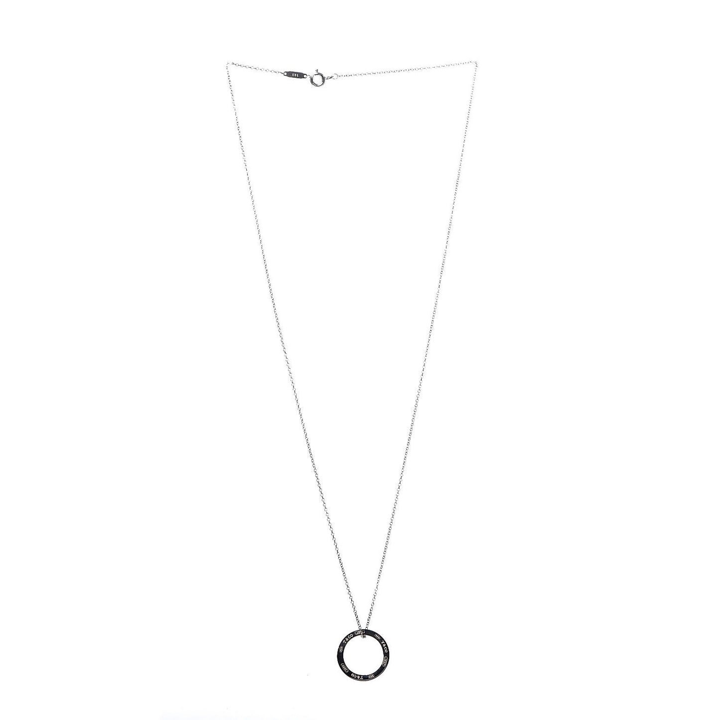 Sterling Silver 1837 Circle Pendant Necklace