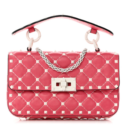 Valentino Garavani Lambskin Small Free Rockstud Spike Shoulder Bag Shadow Pink 1 of 8