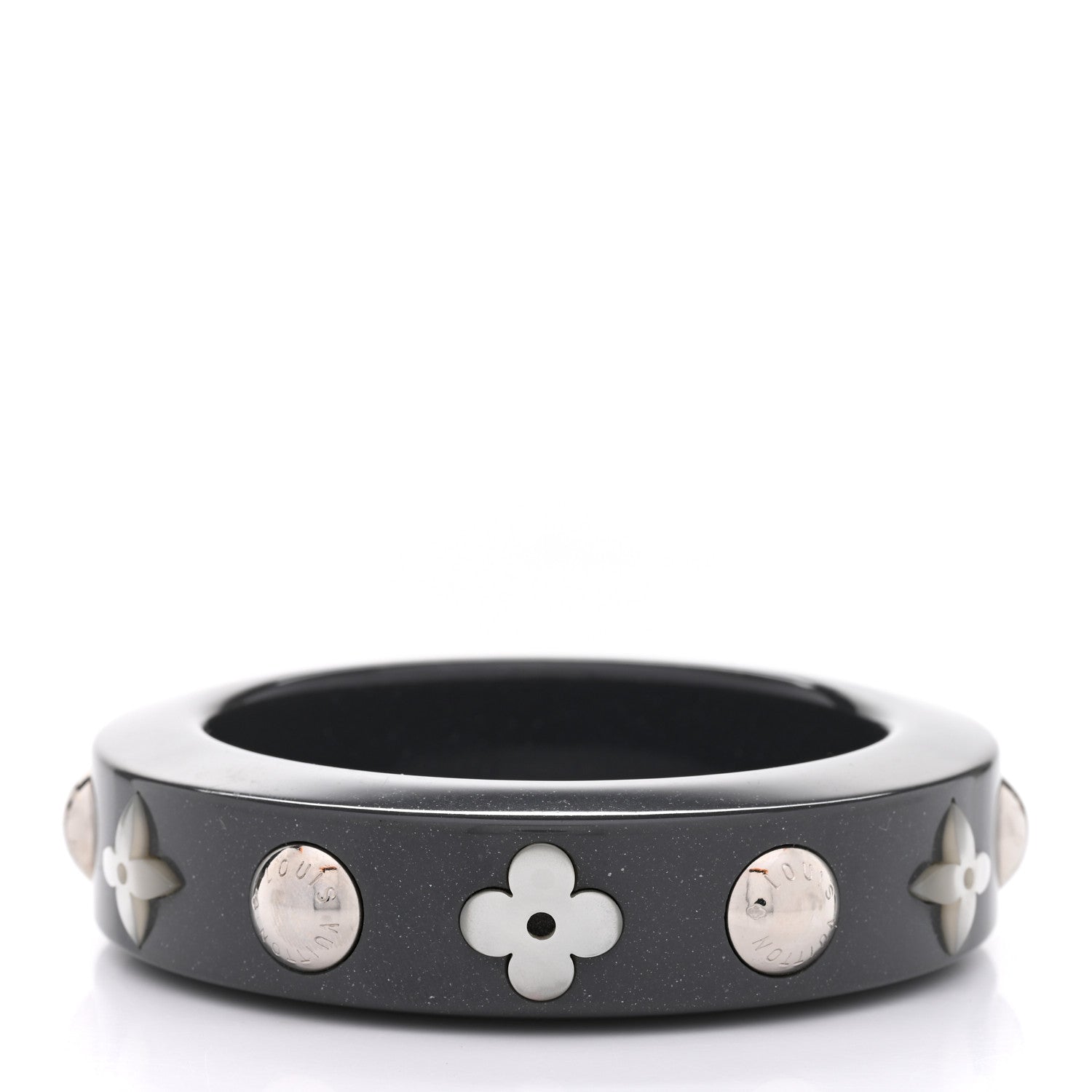 Louis Vuitton Resin Random Flower Bracelet Black 3 of 5
