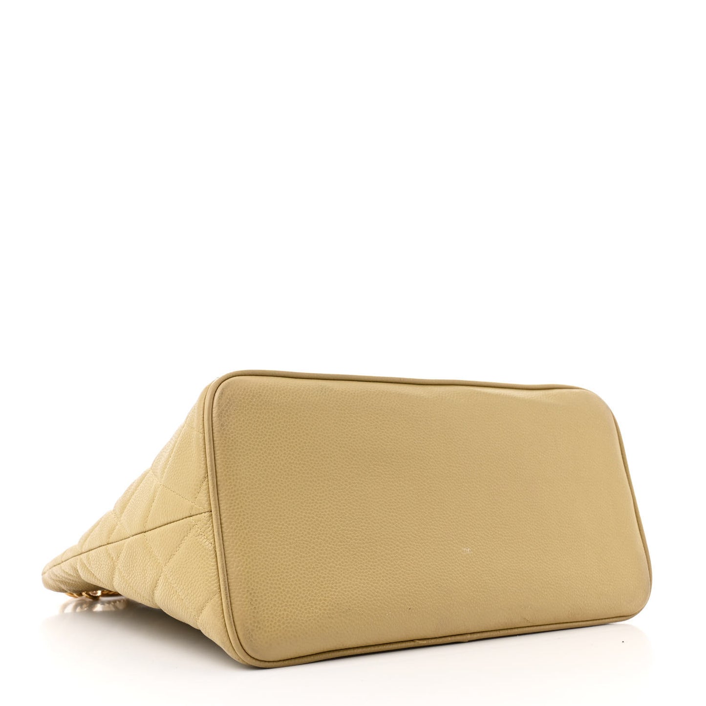 Caviar Quilted Medallion Tote Beige