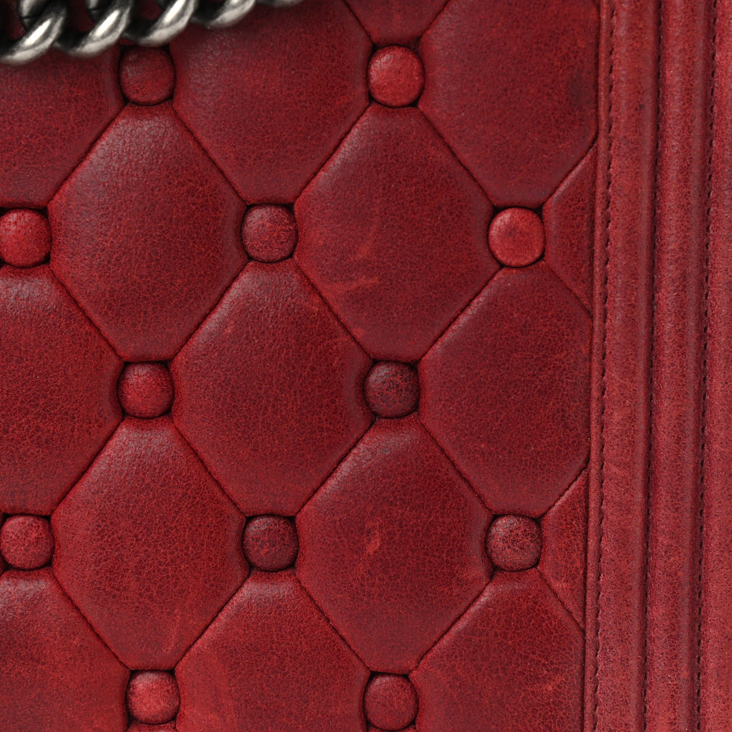 Chesterfield Quilted Large Celtic Boy Flap Red