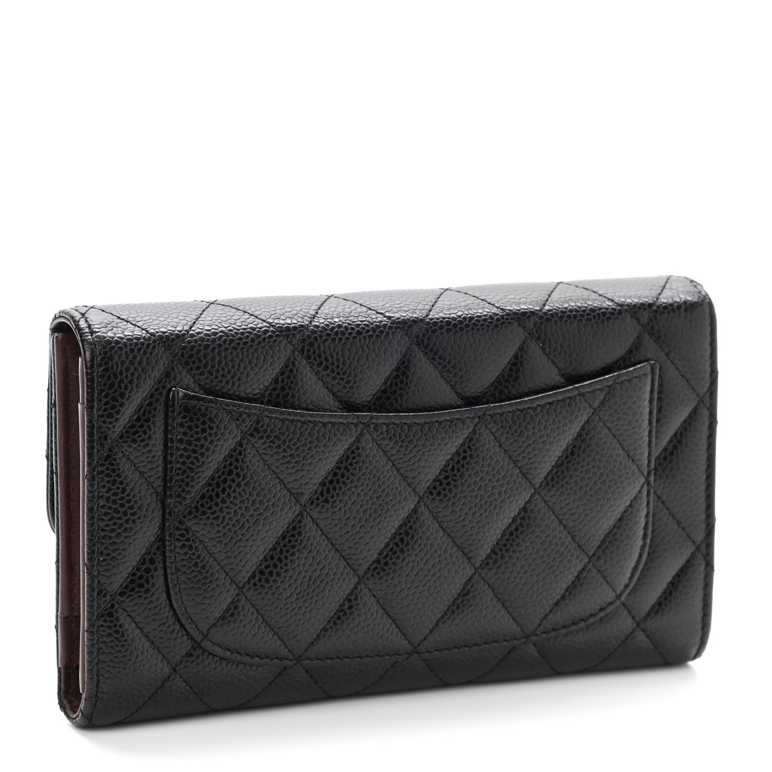 Chanel Caviar Quilted Large Flap Wallet Black 4 of 8