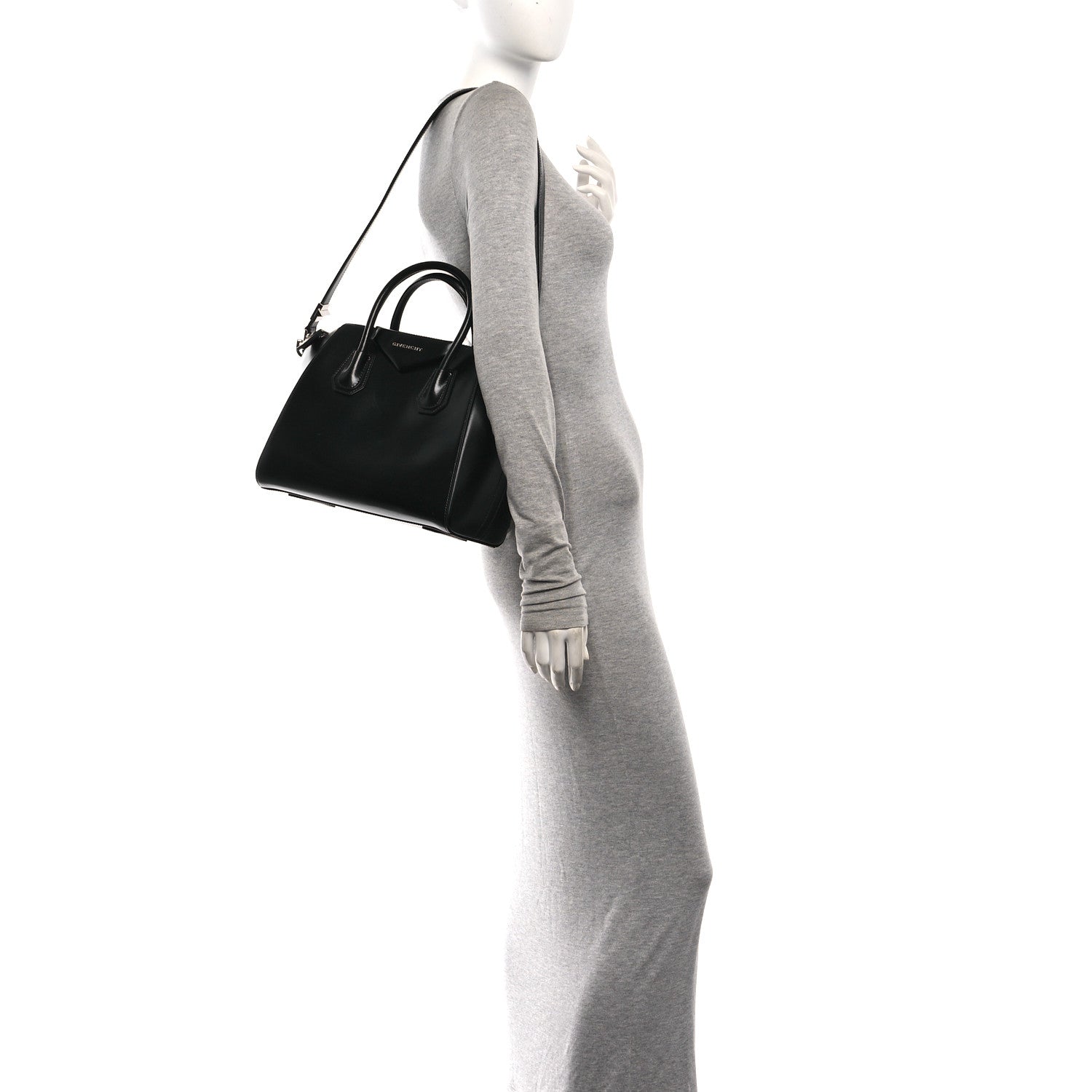 Givenchy Shiny Lord Calfskin Small Antigona Black 2 of 10